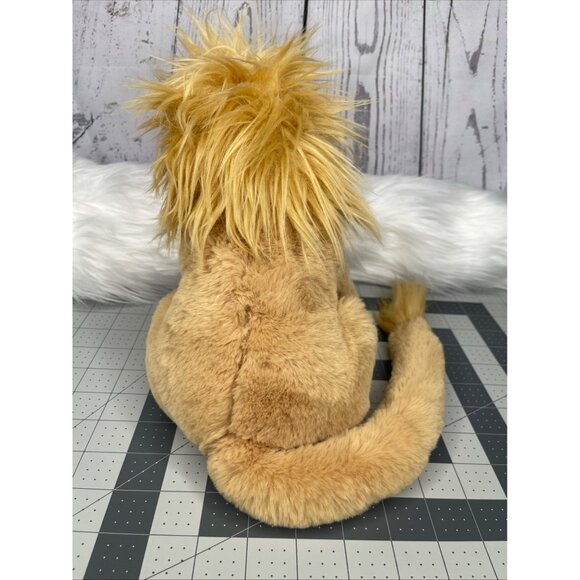 Jellycat Leonardo Lion Tan Brown Long Tail Soft Plush Stuffed Animal Toy 10in - Picture 3 of 6
